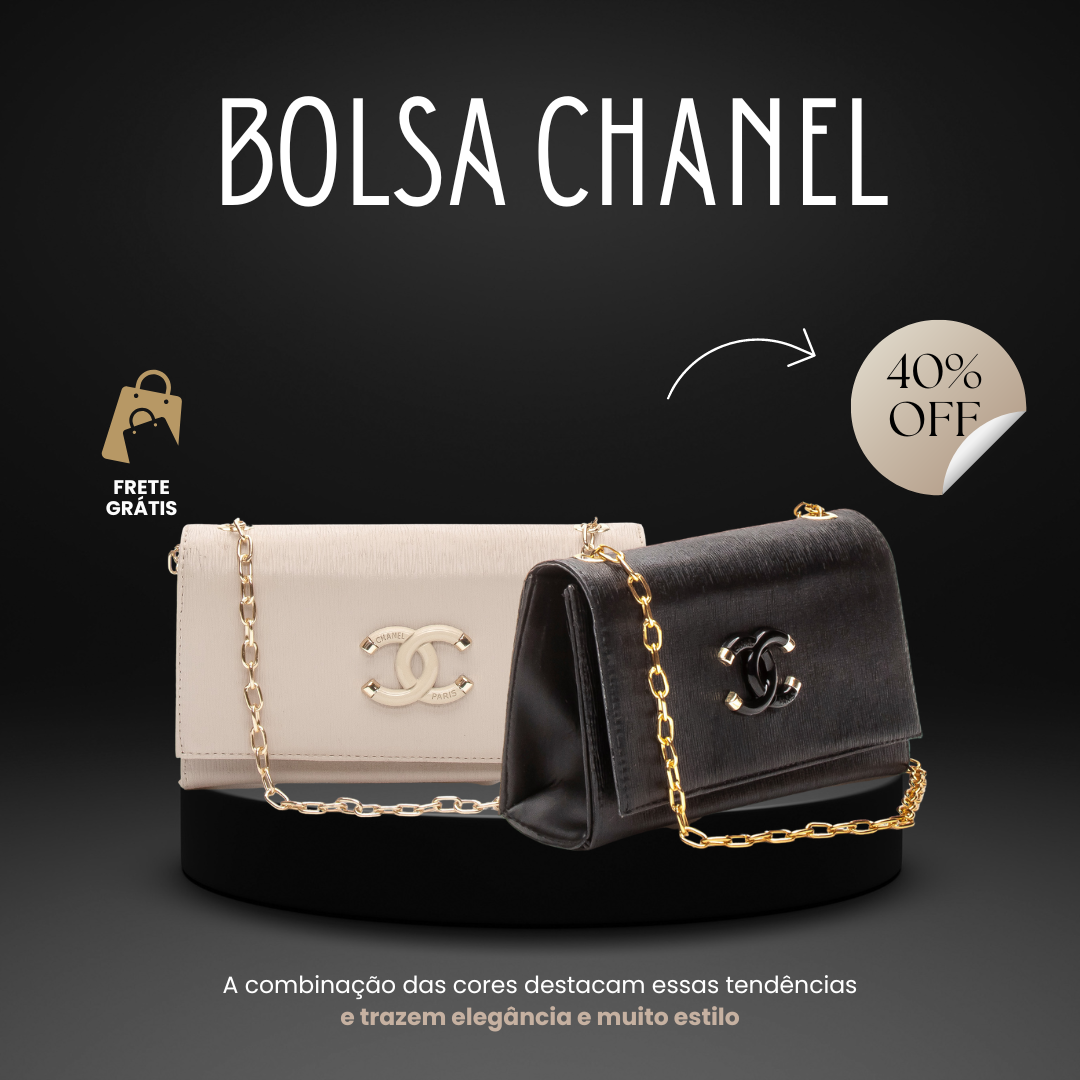 Bolsa Festa Chanel Alça Corrente + BRINDE EXCLUSIVO