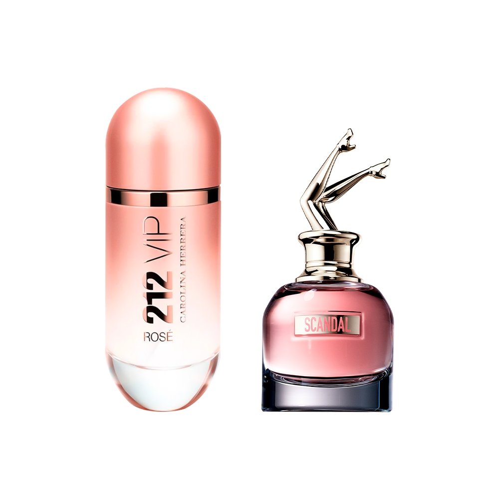 Combo de Perfumes 212 VIP Rosé e Scandal